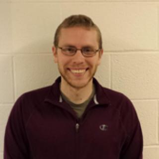 Matthew Bernier in a research facility